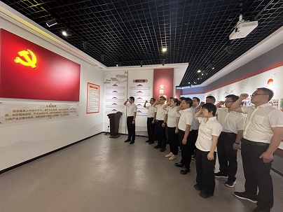 商南公司结合党支部发展“赓续红色血脉，砥砺奋进征程——庆祝中国共产党成立104周年”主题党日活动